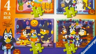 Bluey Puzzle unboxing game kids Halloween, spooky, fall bluey game Rompecabezas bingo 🎃 screenshot 5