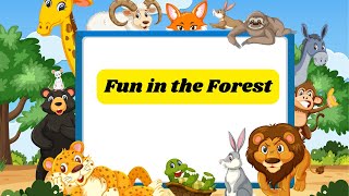 Fun in the Forest|Animal Poem For Kids|In English|With Music|DUKUTV