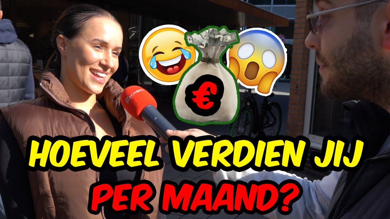 HOEVEEL VERDIEN JIJ PER MAAND?💰😲 -Straatinterview - YouTube