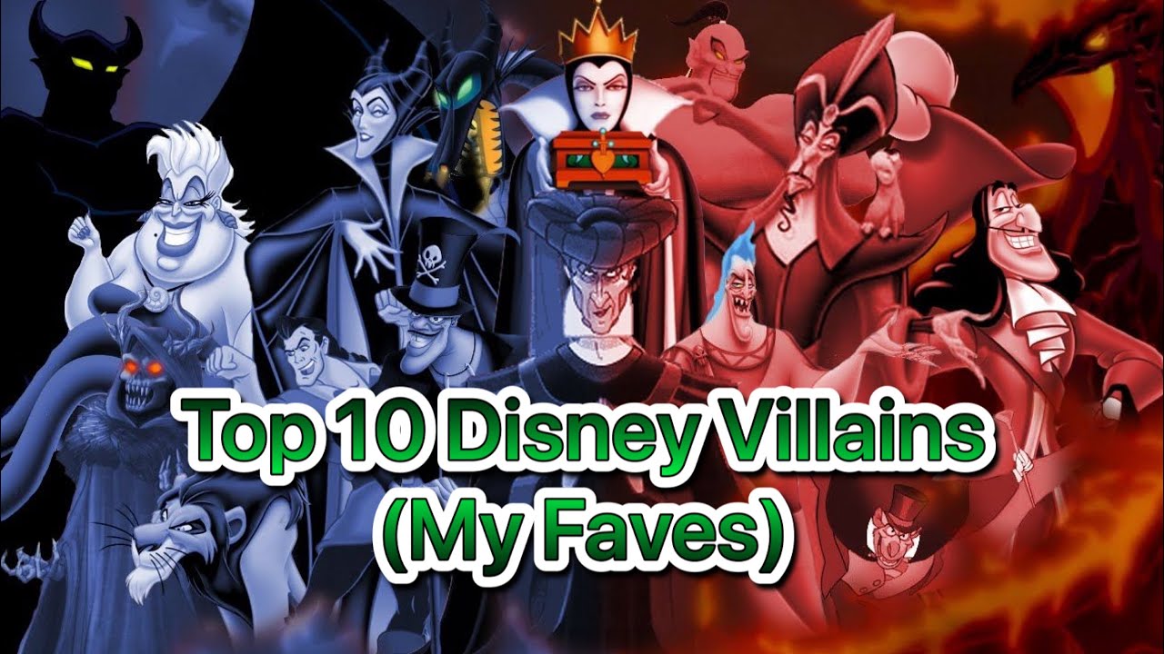 Top 10 Disney Villains (My Personal Faves) - YouTube