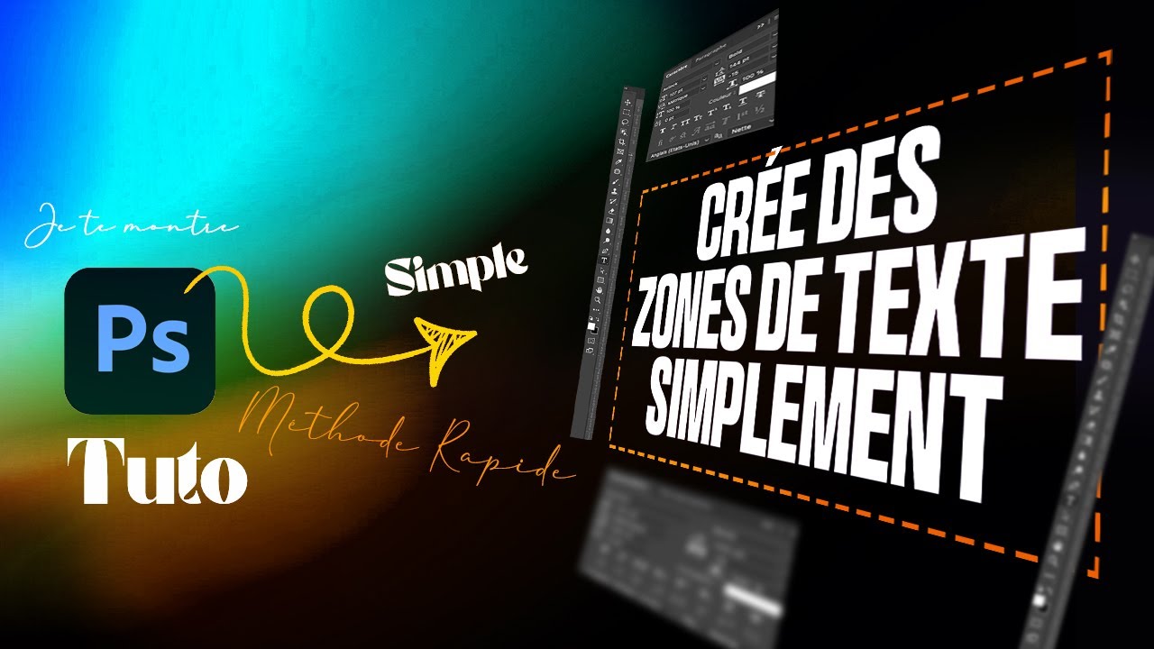 Comment créer une zone de texte parfaite sur Photoshop ? - YouTube