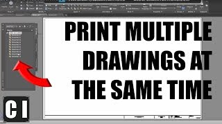 AutoCAD: How to create a sheet set and print multiple drawings at once