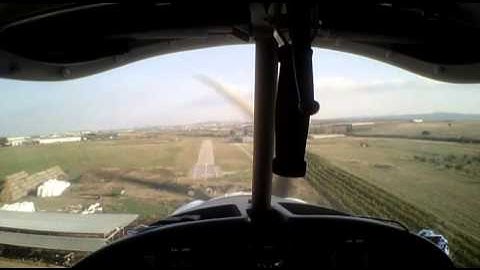 Landing on a Narrow Runway with Ikarus C42