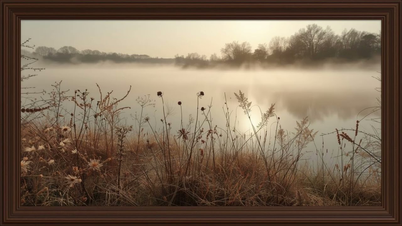 Frame TV Art 4K Morning Fog and Dew Mood Art for TV Still Life