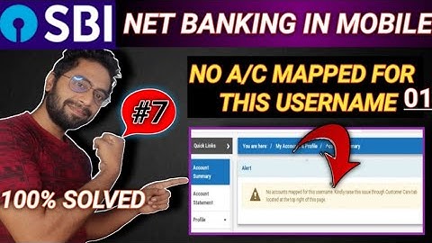no accounts mapped for this username. Kindly raise this issue through customer care tab / fix Error.