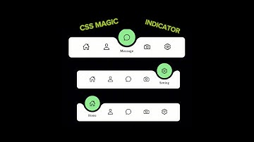 How To Create a Magic Navigation Menu Indicator using Html CSS & Javascript | Curve Outside Effects