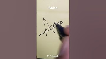 Tag Anjan name signature #name #signature #calligraphy #handwriting #subscribe #viral #shorts #like