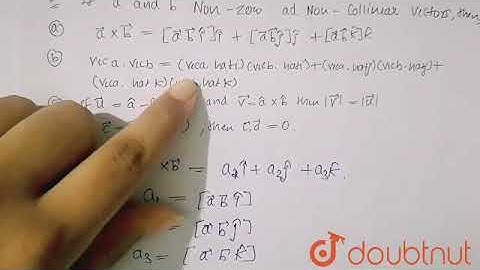 if veca and vecb non-zero ad non-collinear vectors, then  | 12 | TEST PAPERS | MATHS | RESONANCE...
