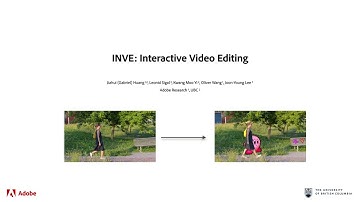 INVE: Interactive Video Editing