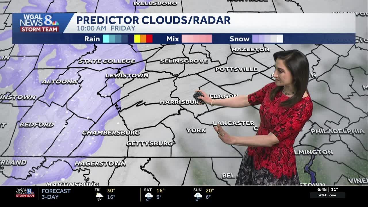 Scattered snow showers today, strong winds and bitter cold tomorrow in ...