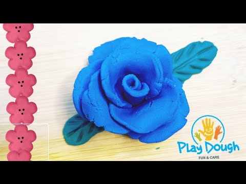 play dough😍//🌹rose//how to make rose//fun dough//kids learning ...