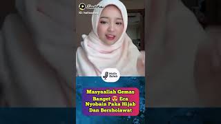 Echa Cantik Banget Memakai Hijab - Echa Mengikuti Cara Hijab Inara Rusli