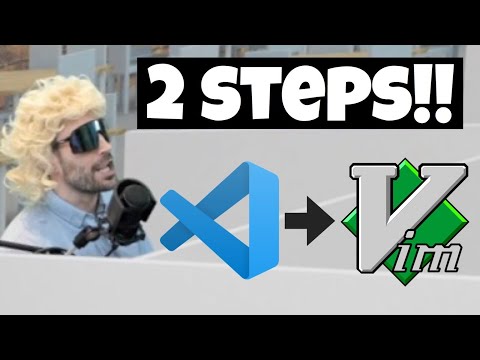 Two Simple Steps to go from IDE to Vim