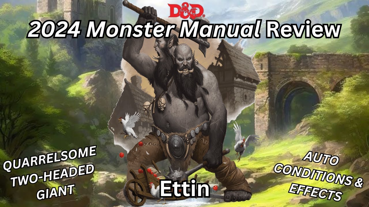 Ettins are Quarrelsome Two-Headed Giants in the 2024 Monster Manual