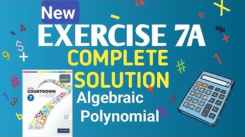 Exercise 7A | New Countdown 7 | Algebraic Polynomial Explained in Urdu | Oxford Mathematics