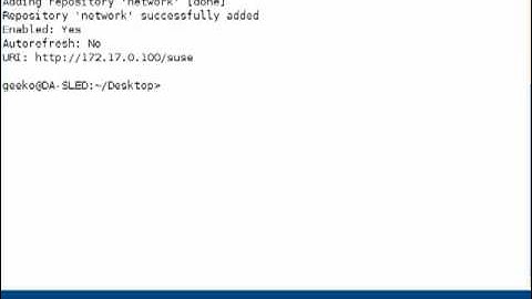 Linux : Managing Software Repositories With Zypper