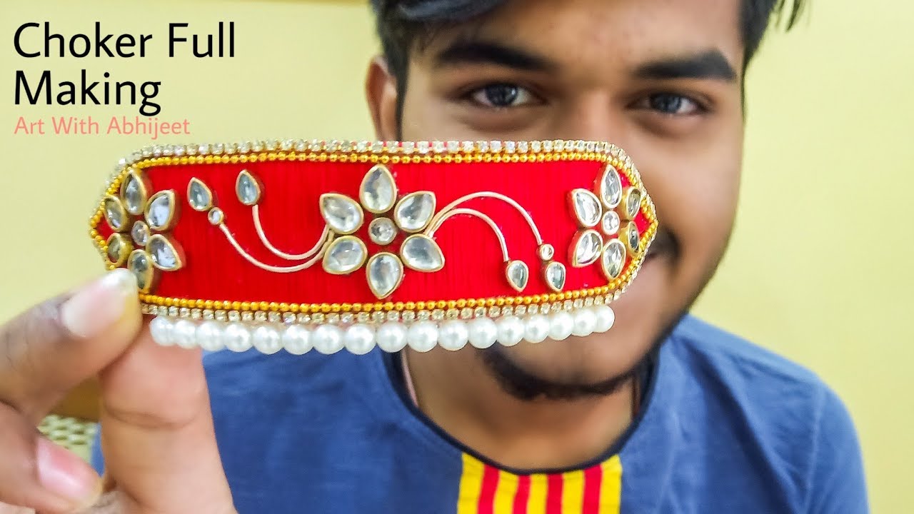 घर बैठे बनाये राजपुताना चोकर |How To Make Silk Thread Choker Necklace at home|