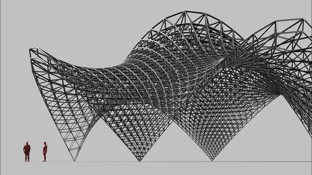 # 158 : Triangle Truss Pavilion / Rhino Grasshopper Advanced Tutorial ...
