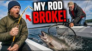 My Rod Broke Fighting a Salmon...Dad Got it in the Net!