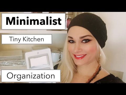 Minimalist Tiny Kitchen Organization, 12.5 sf Under $35! - YouTube
