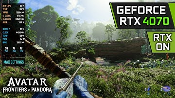 RTX 4070 | Avatar Frontiers of Pandora (1080p, 1440p, 4K + RT Frame Generation)