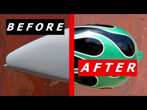 How To Custom Paint A Motorcycle Gas Tank
