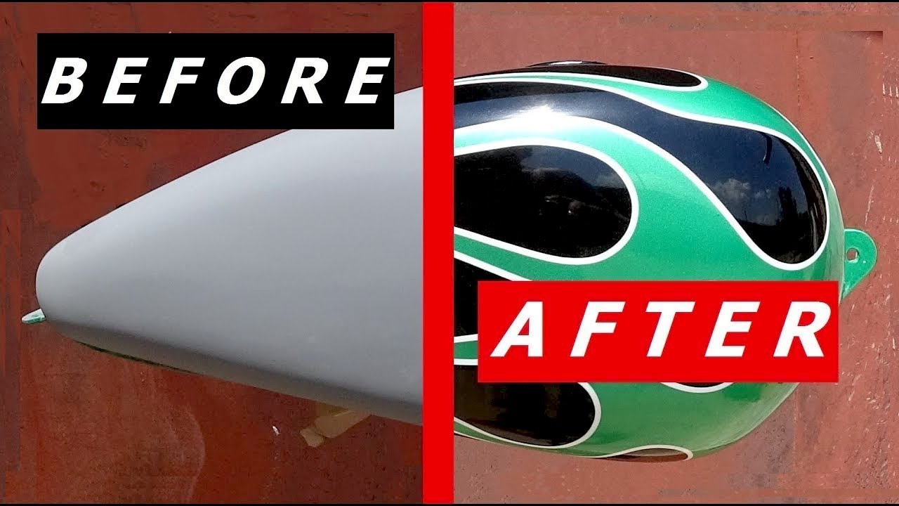 How To Custom Paint a Motorcycle Tank YouTube
