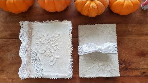 Junk Journal ~ Using Up Book Pages  Ep 37 Part 2 ~ Easy "No Sew" Junk Journal with Fabric Cover!! :)