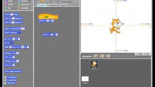 Scratch XY co-ordinate system lesson