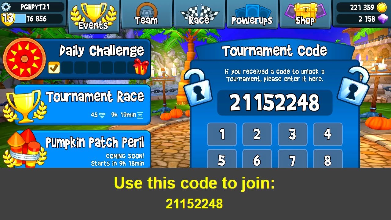 Subscriber Exclusive Tournament Code Beach Buggy Racing 2 YouTube