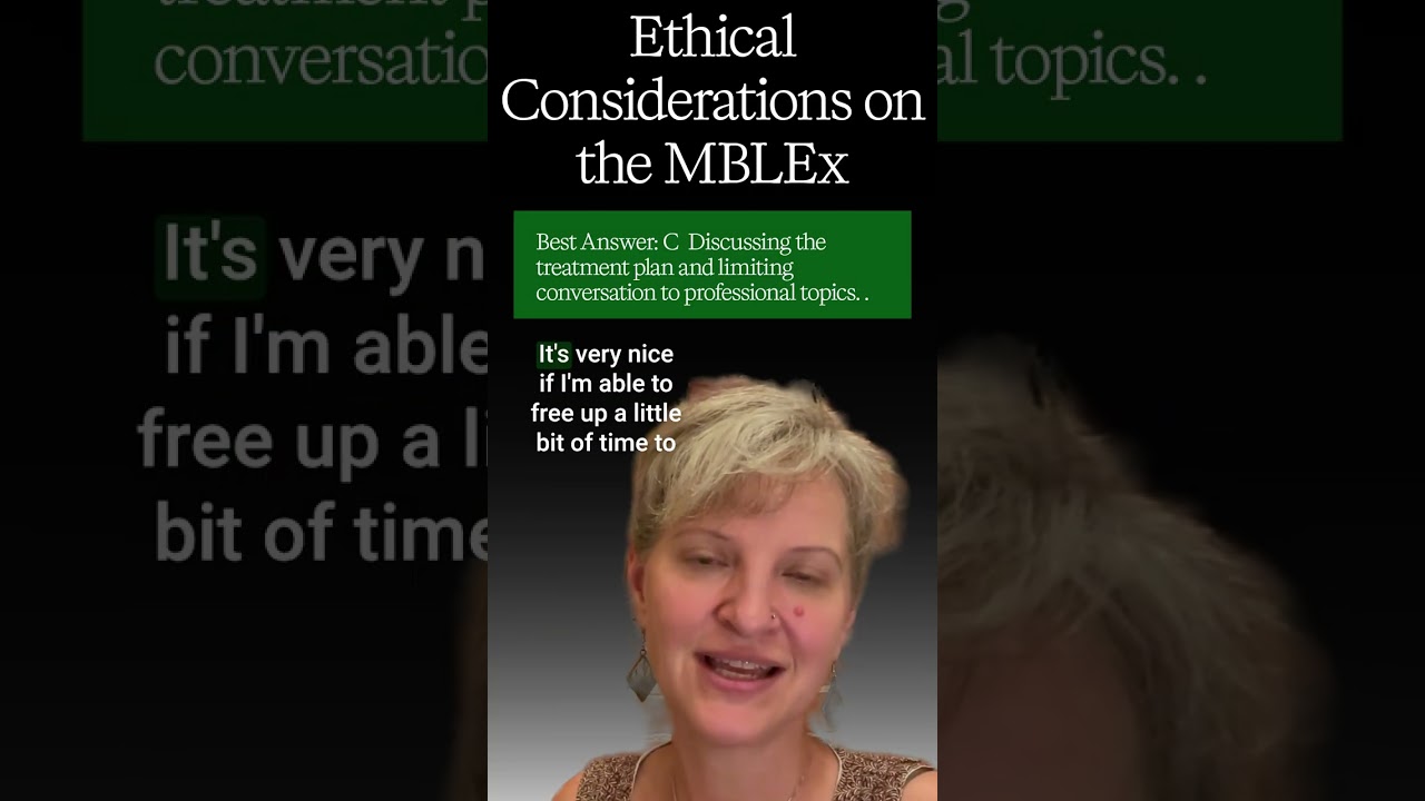 MBLEx Practice Question: Professional Boundaries in Massage Therapy