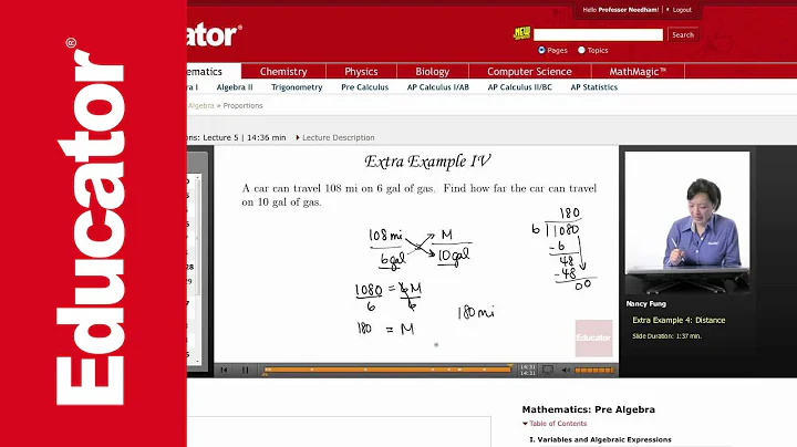 Pre Algebra: Proportions