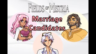 Intro to Fields of Mistria's Marriage Candidates!