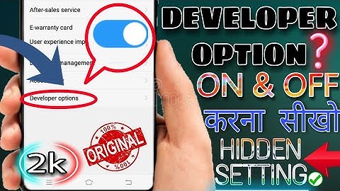 How To Enable Developer Option In Vivo 1820 | Vivo 1820 Developer Option |  Hidden Setting |On / Off