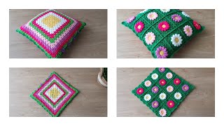 Motifli yastık yapımı/Örgü modelleri crochet