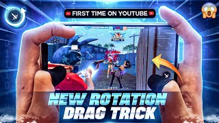 New Rotation Drag One Tap Headshot Trick On Mobile | Rotation Drag Trick Free Fire !!