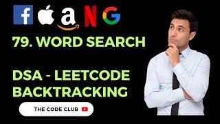 Word Search - Solution to Leetcode Medium Problem - Data Structures and Algorithms - Backtracking