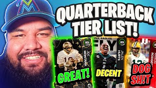 MUT QB TIER LIST!!! WHO IS THE BEST??? | MADDEN 23 ULTIMATE TEAM