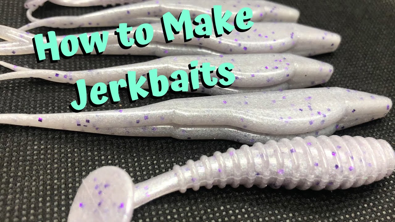 Making Soft Plastic Baits - Shad Colored Flukes and Swimbaits - soft plastic  jerkbaits 