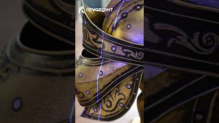 Blue Laser vs. Dark Metal: POP 4 3D Scanning an Antique Finish Helmet! #Revopoint