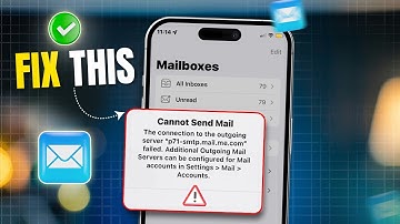 Fix Cannot Send Mail the Connection to the Server Failed on iPhone | Cannot Send Email on iOS 18