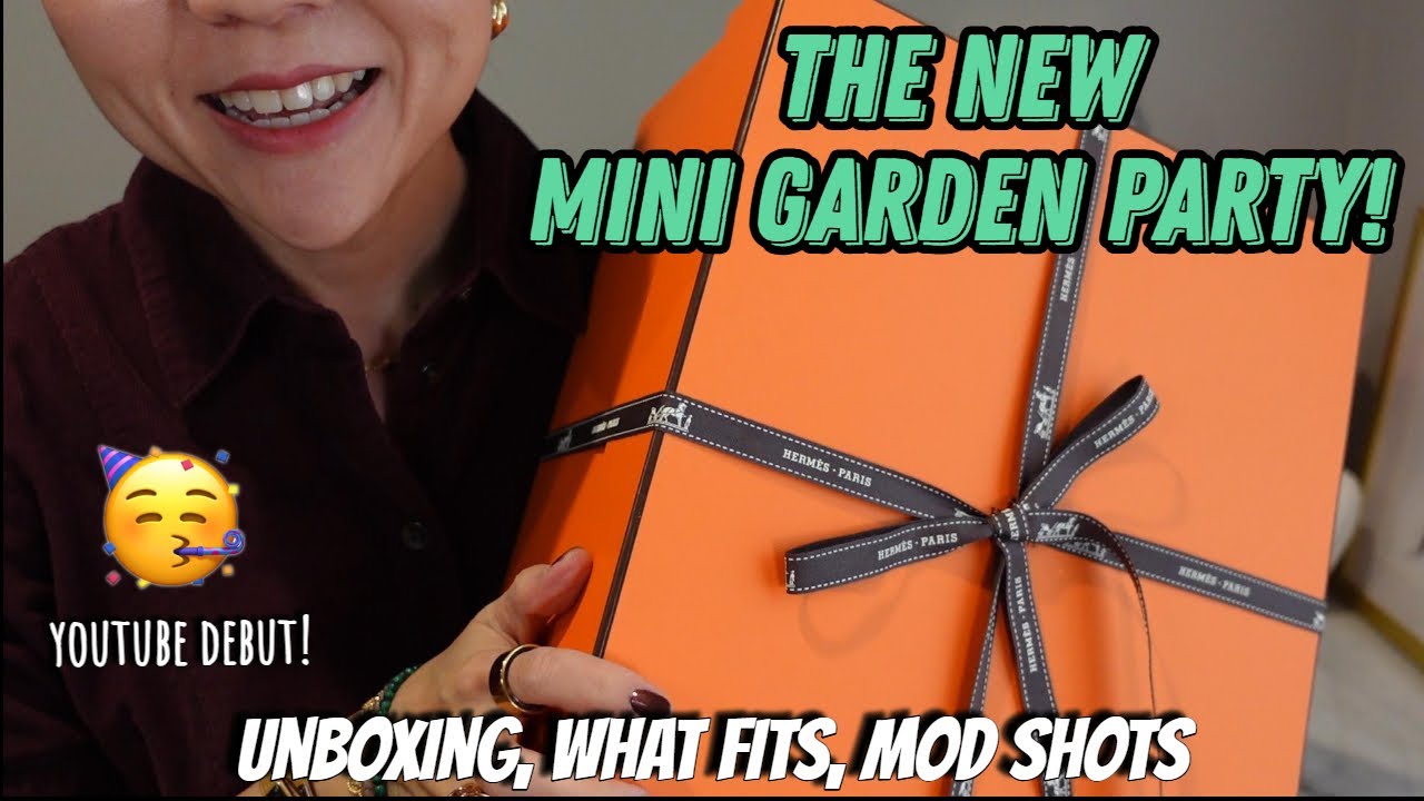`収納力抜群♪`【HERMES】Neo Garden 23 bag New Hermès Mini Garden Party Unboxing! First Impressions
