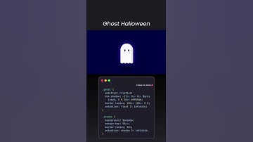 Ghost Halloween Animation Using HTML And CSS
