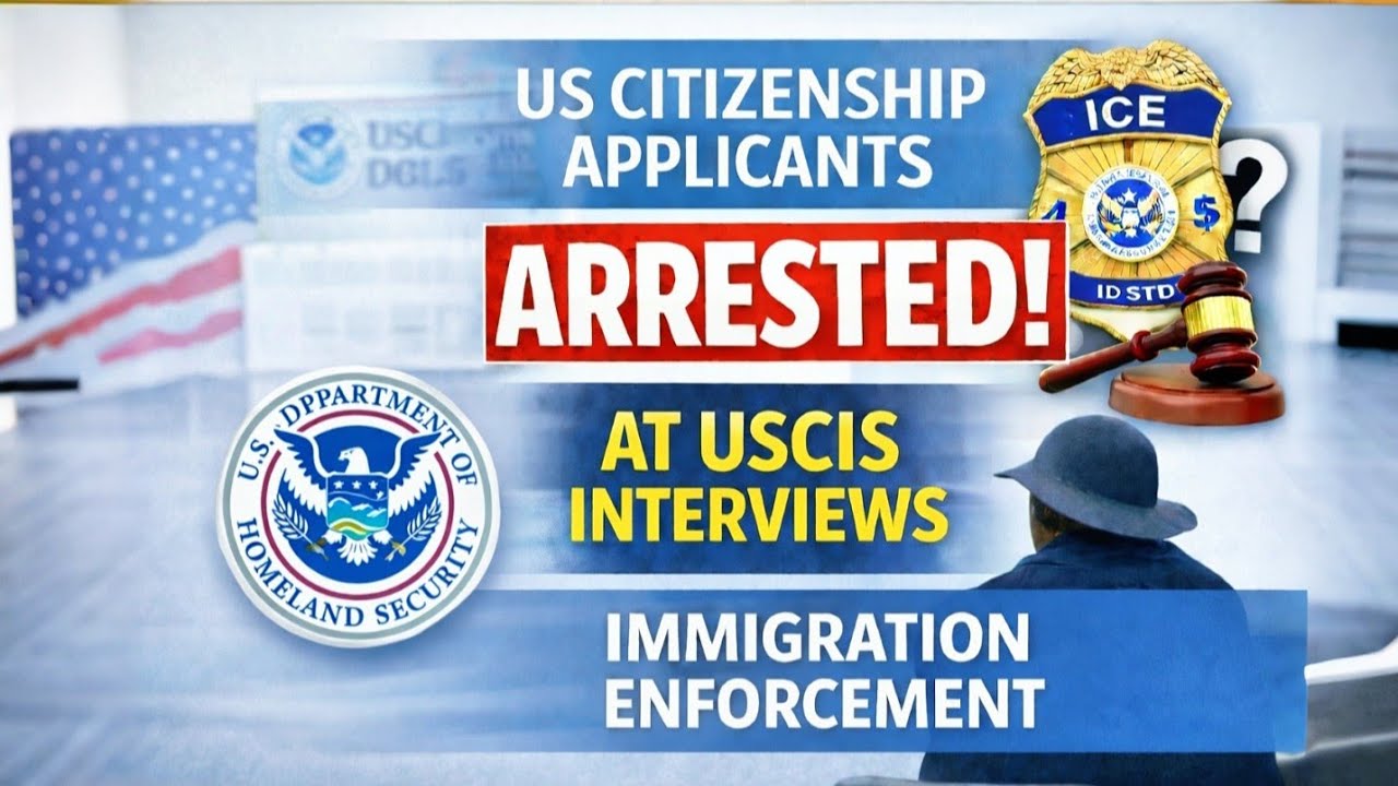 US Citizenship Applicants ARRESTED at USCIS Interviews | Shocking Immigration Crackdown Explained