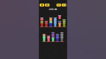 Cup Sort Puzzle Level 192 = Water Sort Puzzle Level 192 = Ball Sort Puzzle Level 192 All the same