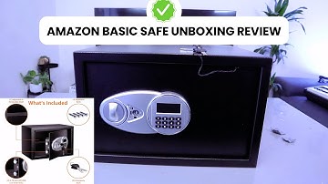 Amazon Basics Steel Security Safe with Digital Key Unboxing Review