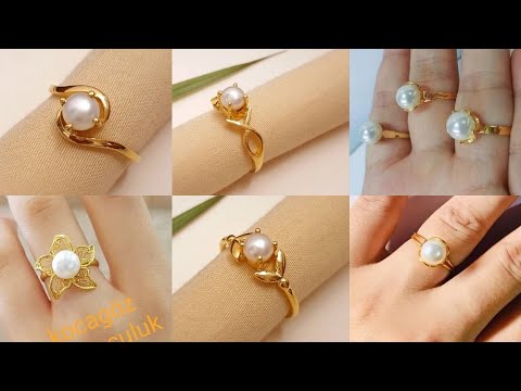 Elegant 18k Yellow Gold Diamond & Tahitian Pearl Ring – Twist Ring | Yael  Sonia