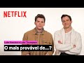 O MAIS PROVÁVEL DE... com Luke Newton e Luke Thompson | Bridgerton | Netflix Portugal