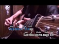 【KARAOKE】 Frozen "Let it go" on guitar by Osamuraisan 【カラオケ英語ver】アナと雪の女王 アコギで弾いてみた