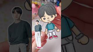 BTS Jimin 🤩 Toca Boca Paper Doll / How to Make Paper Doll #tocaboca #paperdoll #jiminbts